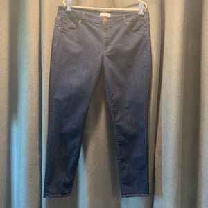 Loft Dark Wash Curvy Skinny Jeans